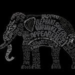 elephant-typography